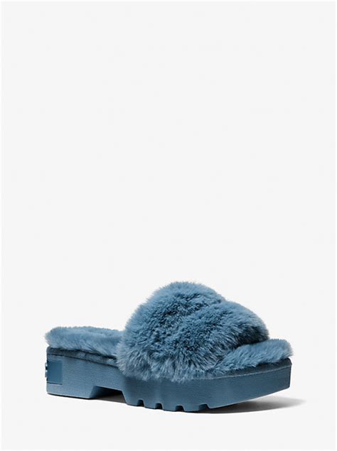 Alfie Faux Fur Platform Slide Slide 